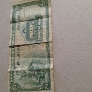 August 22, 1949 Vintage 20 DEUTSCHE MARK Bank Note